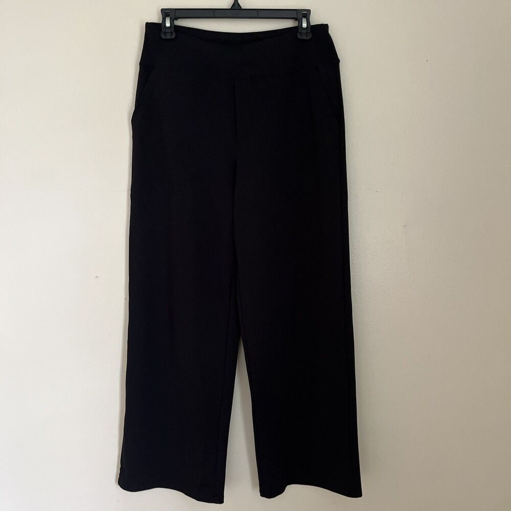 G4Free EverGoing Loose High-Waist Business Casual Pants, Black- L